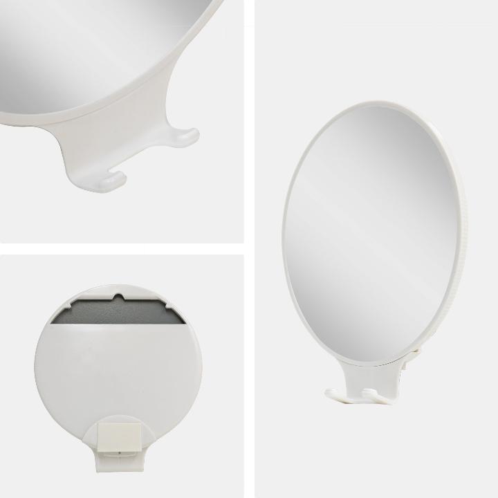 Alt View 1. Zadro - Fogless Wall Mounted Shaving Mirror with 2X Magnification & Razor Holder - White.