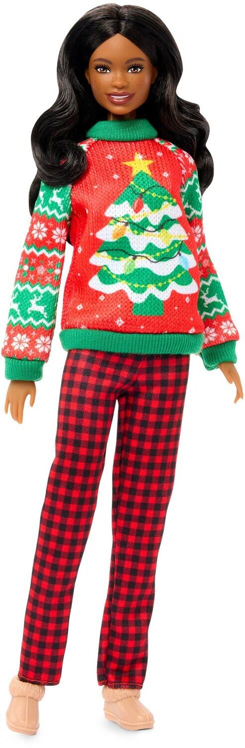 Alt View 1. Mattel - Barbie Signature Holiday Sweater Doll, Christmas Tree, Black   - COLLECTIBLES - Multicolor.