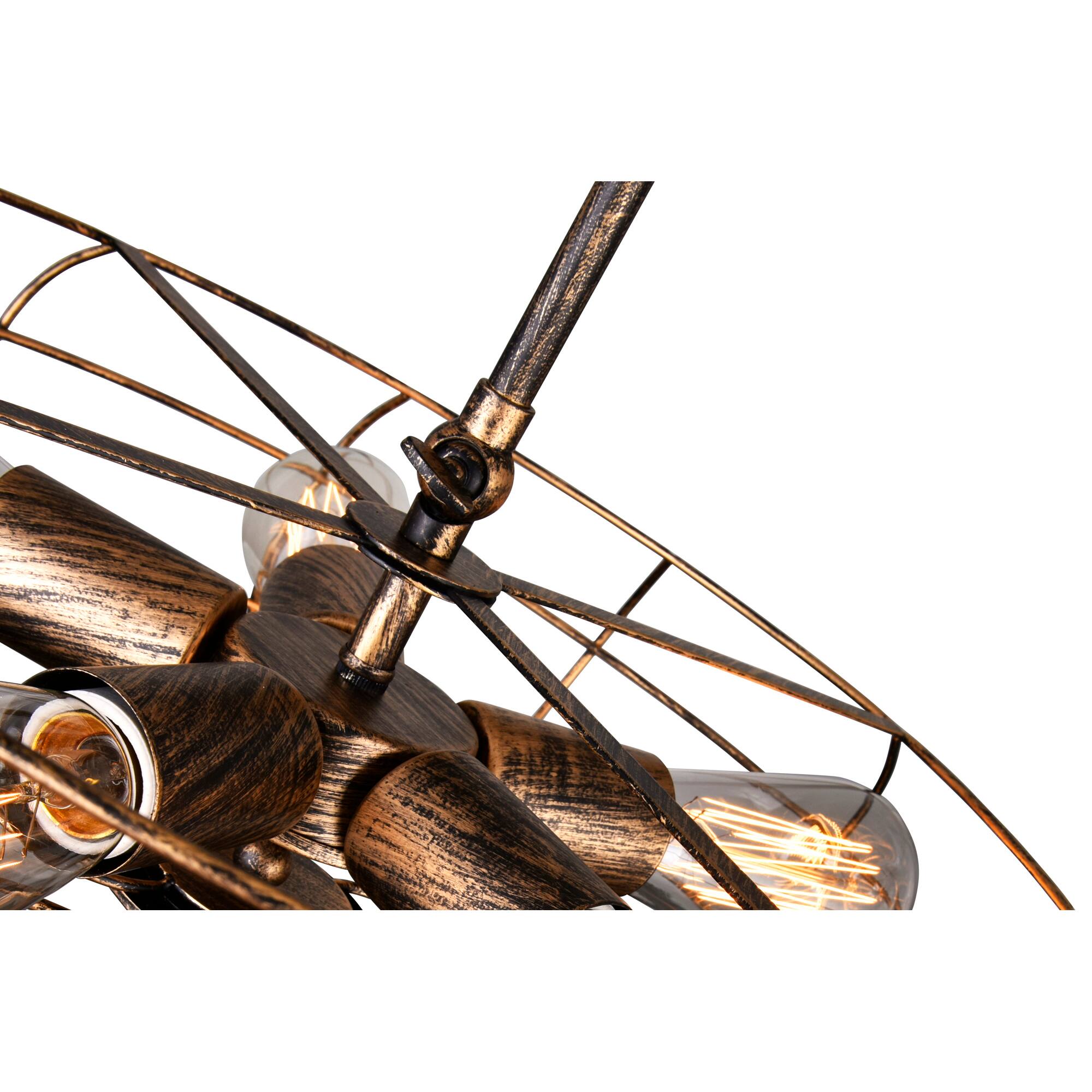 Left. CWI Lighting - Pamela 5 Light Flush Mount With Antique Copper Finish - Antique Copper.