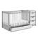 Front. Graco - Remi 4-in-1 Convertible Crib and Changer - Pebble Gray/White.