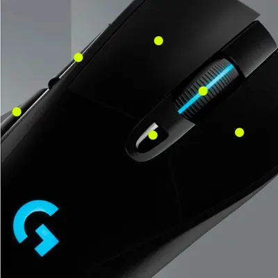 Logitech - G703 LIGHTSPEED Wireless Optical Gaming Mouse - Black