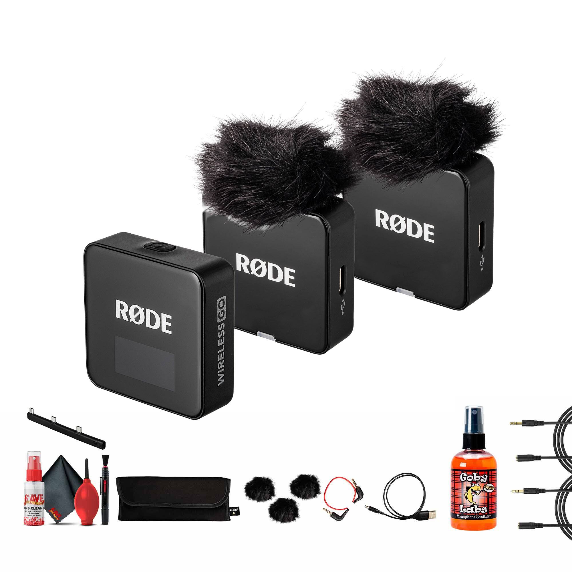 RODE - Wireless GO III 2-Person Compact Digital Wireless Microphone System/Recorder + More