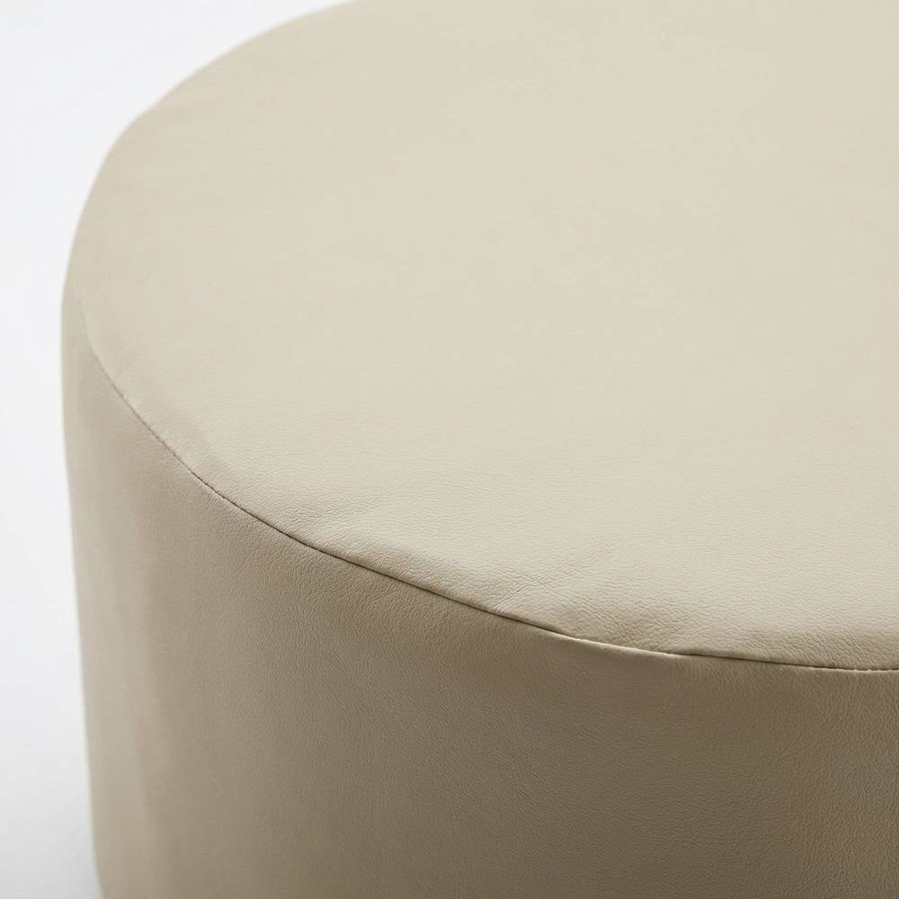 Alt View 2. FurniFact - Round outdoor coffee table furniture cover for weatherproof protection - Tan.