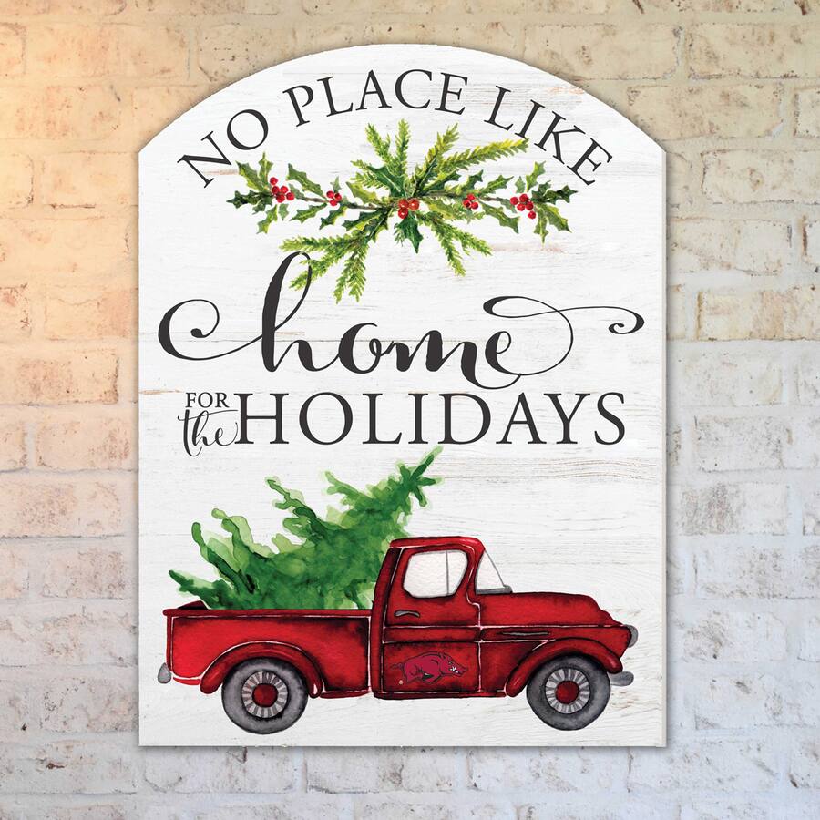 Marquee Sign Razorback Jardine Arkansas Razorbacks 16'' x 22'' Holiday Marquee Sign White ...