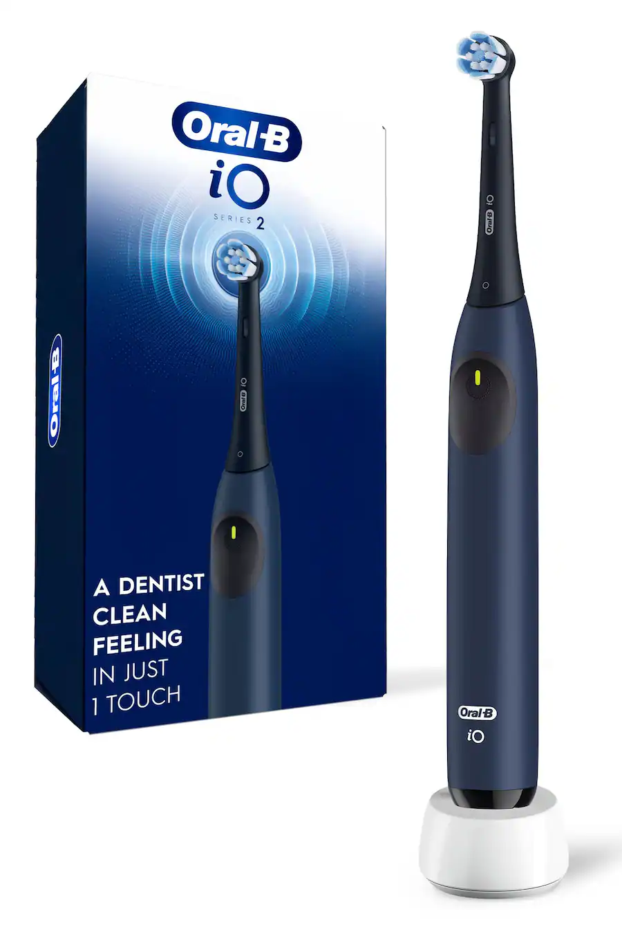 Oral B iO2 Rechargeable Electric Toothbrush Kit Midnight Blue iOS2.1D5 ...