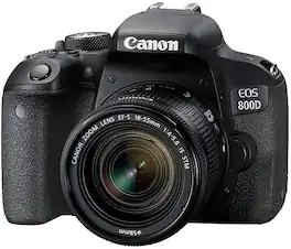 Canon - EOS 800D 24.2MP Digital SLR Camera w/ EF-S 18-55mm Lens (International Model) - Black