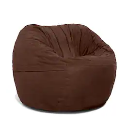 Jaxx - Saxx 3 Foot Bean Bag Chair with Removable Cover, Chocolate - Microsuede Chocolate