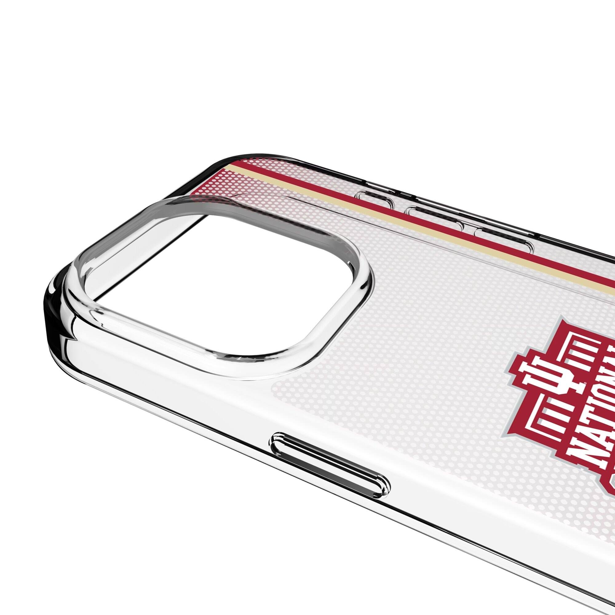 Alt View 2. Keyscaper - Indiana Hoosiers College Football Playoff 2025 National Champions iPhone Clear Case - 15 Pro Max - Multicolor.
