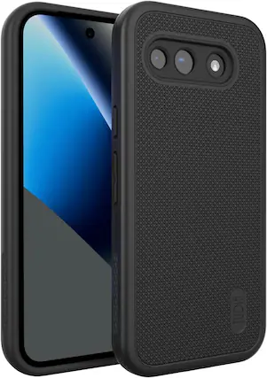 Front. TUDIA - TUDIA MergeGrip Series Dual Layer Phone Case for Google Pixel 10a – Black - Black.