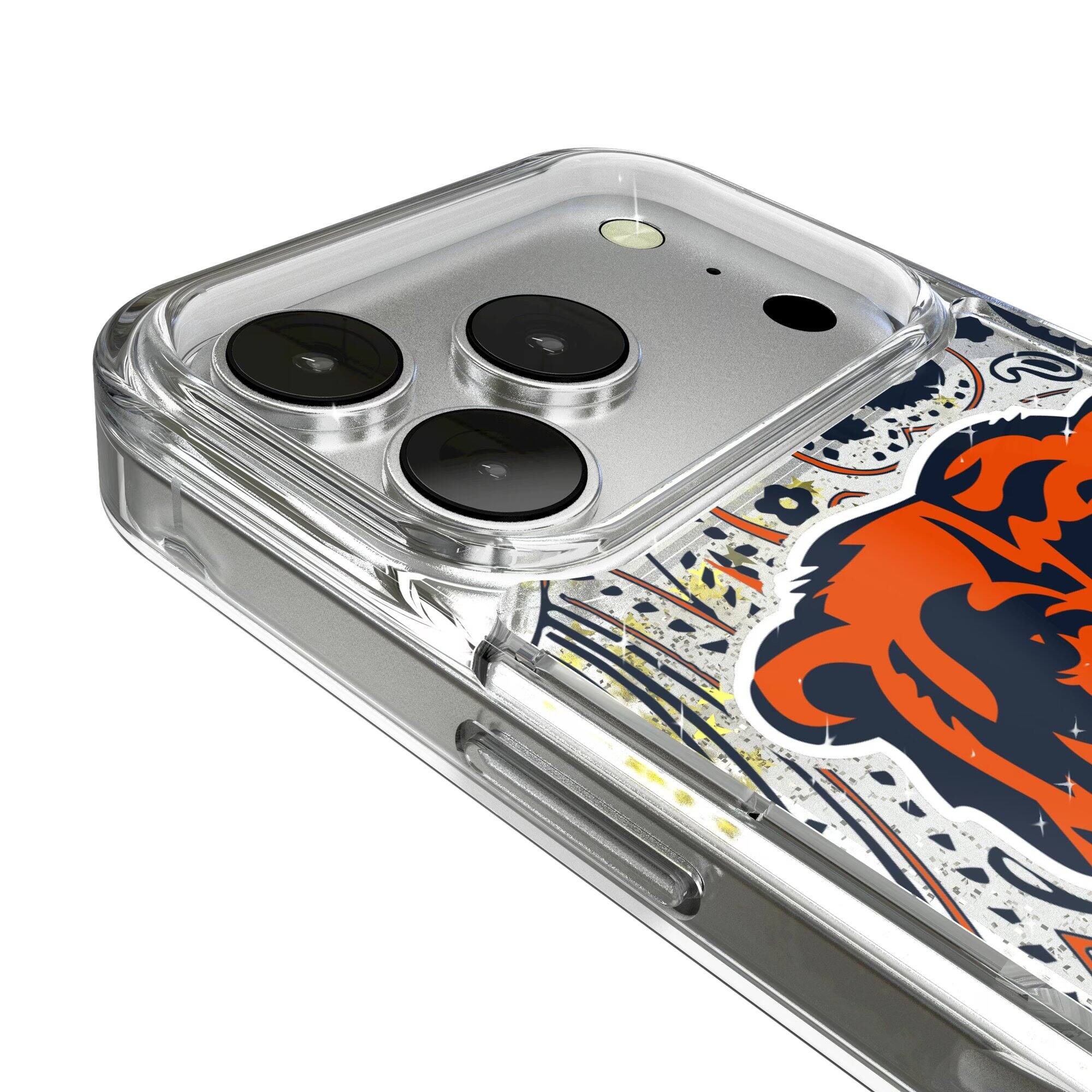 Alt View 2. Keyscaper - Chicago Bears iPhone Paisley Design Glitter Case - 16 - Multicolor.