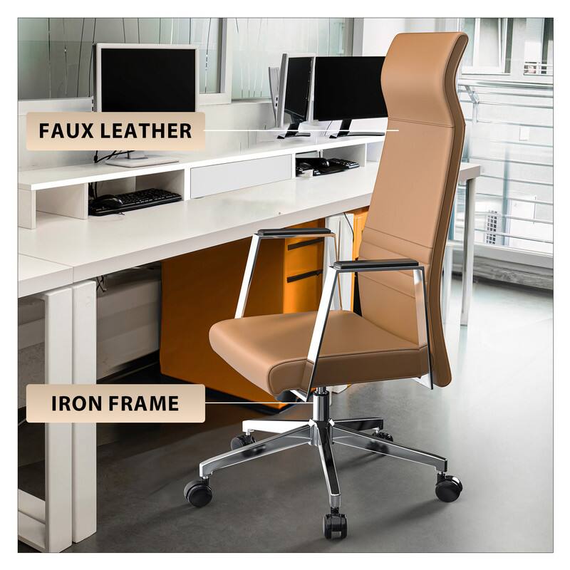 FAUX LEATHER  
IRON FRAME