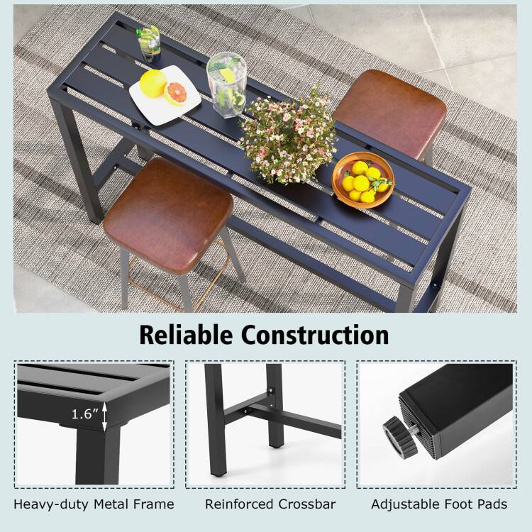 Reliable Construction

1.6" Heavy-duty Metal Frame Reinforced Crossbar Adjustable Foot Pads
