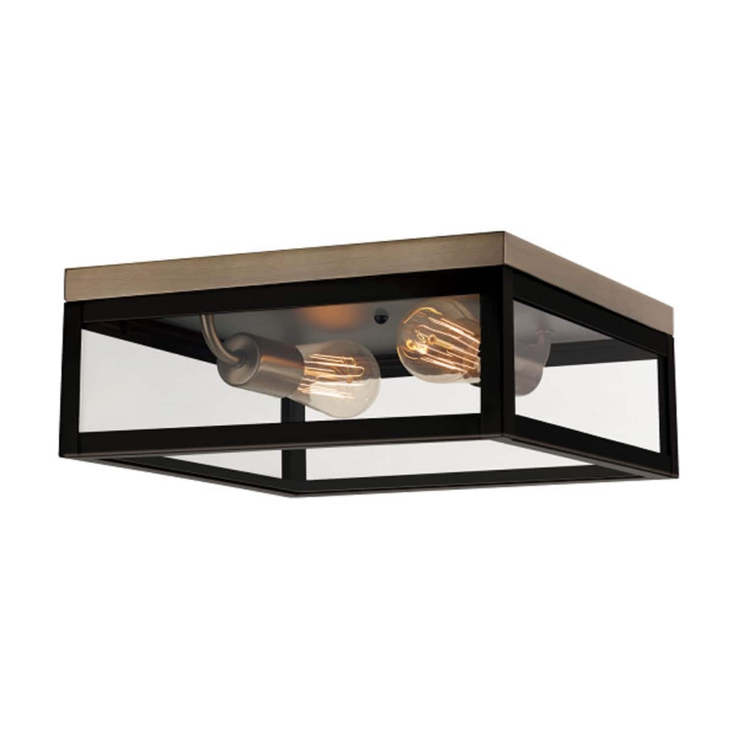 Globe Electric - Verona 5.12 in. H X 13 in. W X 13 in. L Dark Bronze Ceiling Light