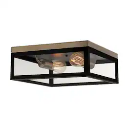 Globe Electric - Verona 5.12 in. H X 13 in. W X 13 in. L Dark Bronze Ceiling Light