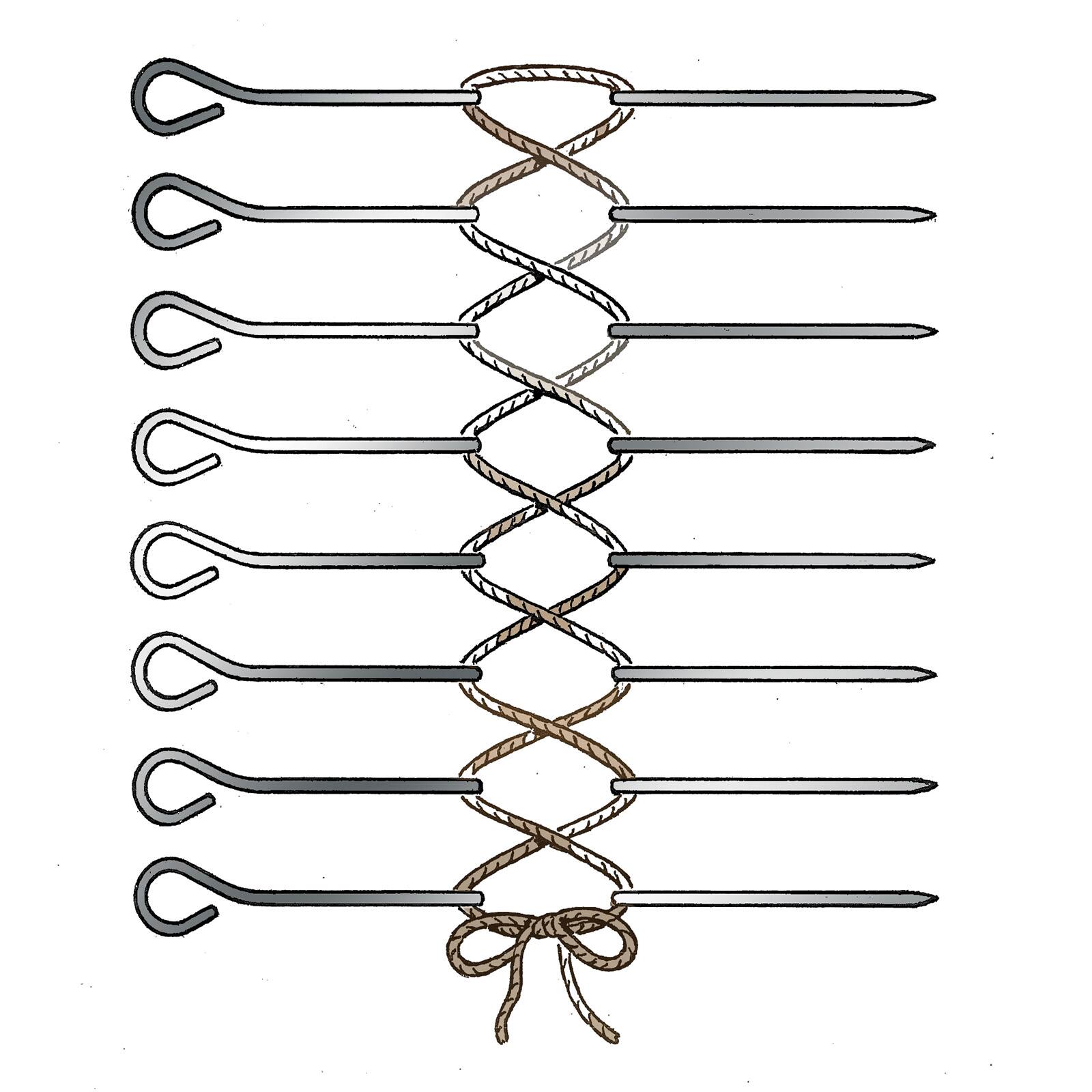 Alt View 2. Norpro - Stainless Steel Poultry Lacers, Set of 8 Reusable Pins, Metallic - Silver.
