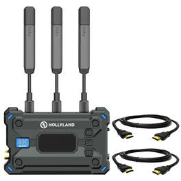 HOLLYLAND - Pyro S 4K RX HDMI/SDI Wireless Video Receiver with 2x 6ft HDMI Cable - Black