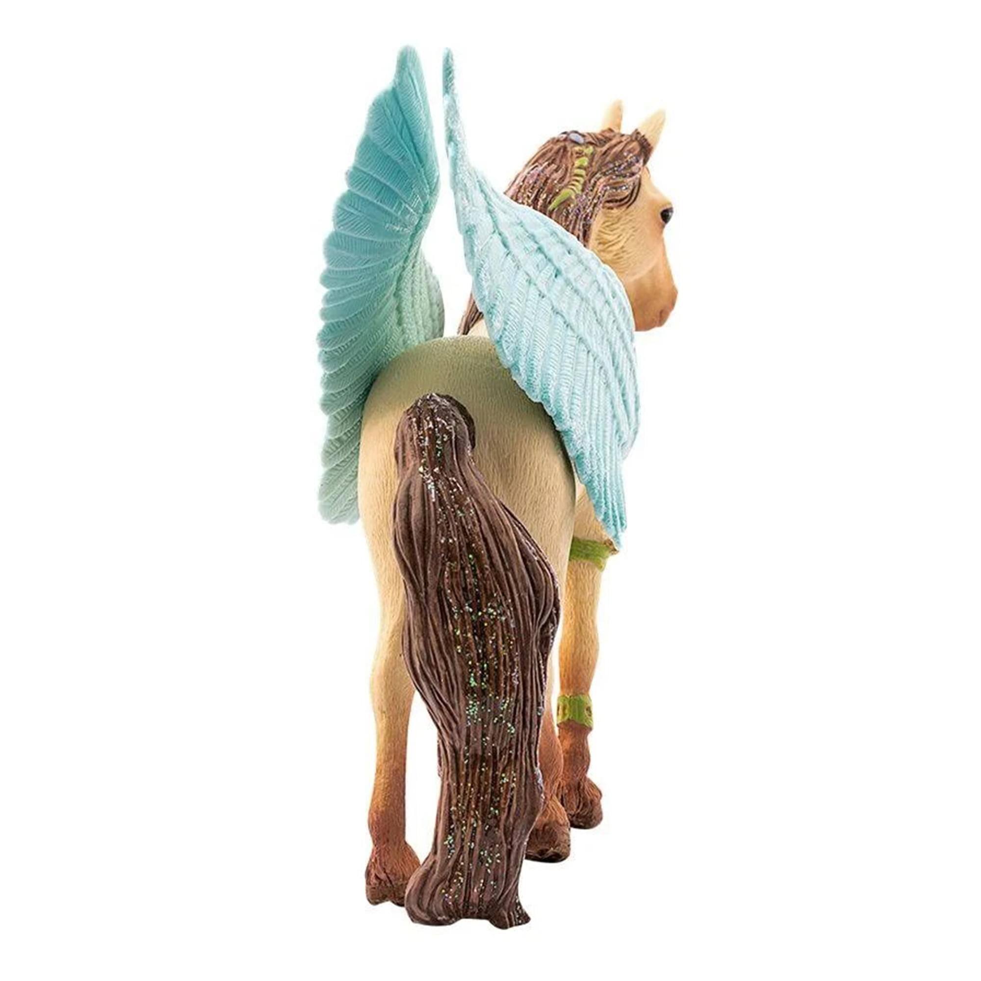 Alt View 3. Schleich - Schleich Decorated Pegasus Stallion Figure | 5.9 x 3.2 x 7.1 Inches - Multi-Color.