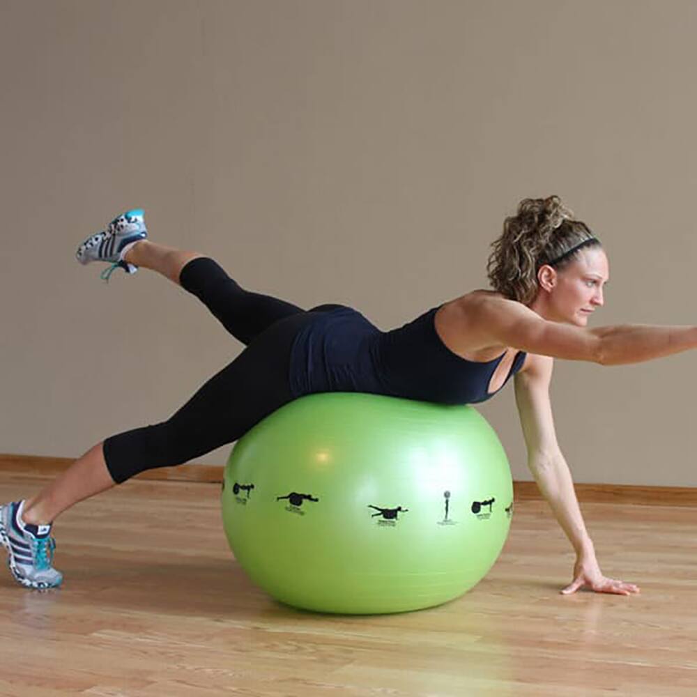 Alt View 10. Prism Fitness - Prism Fitness 55cm Smart Self-Guided Stability Exercise Medicine Ball, Yellow - Yellow.