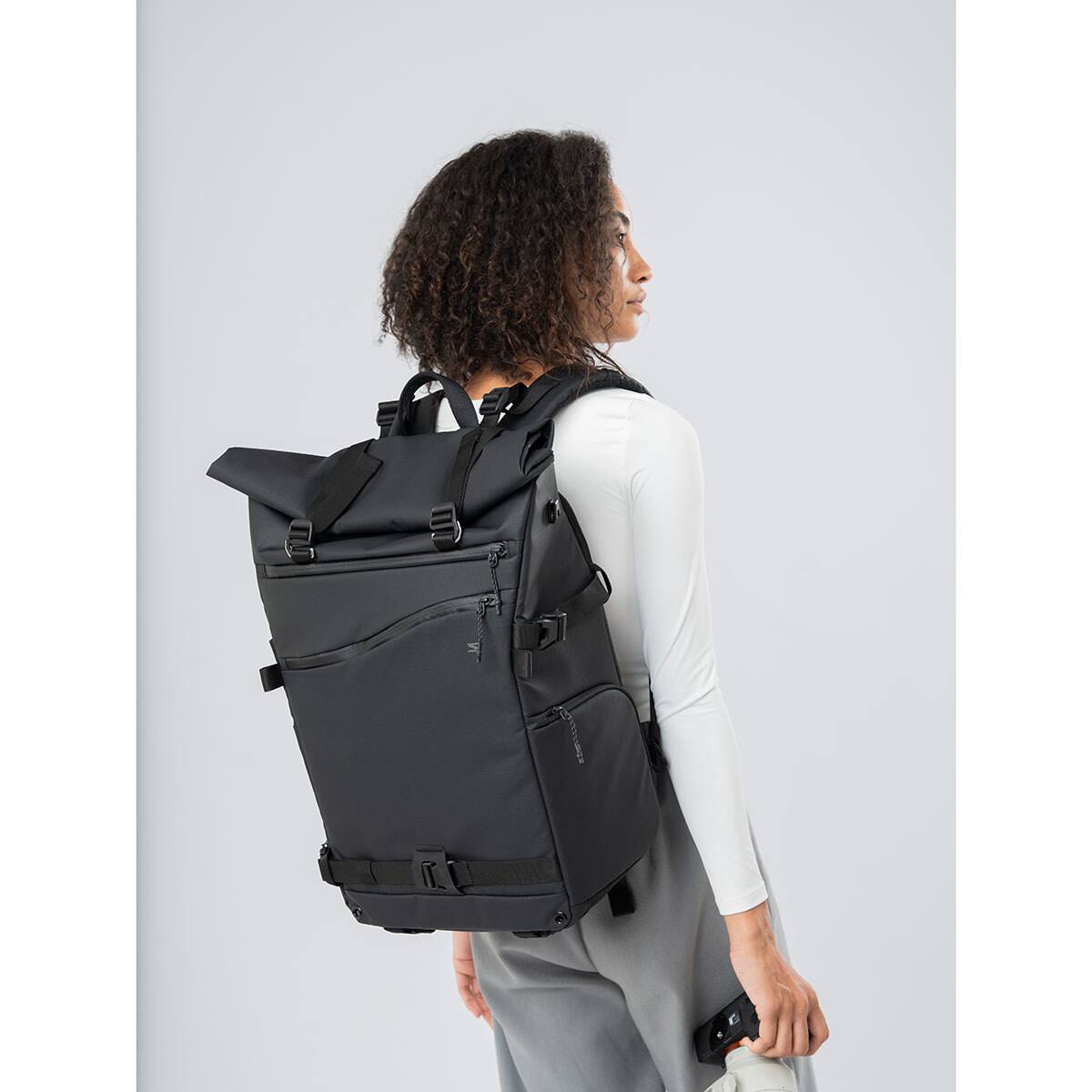 Alt View 8. Sakk Gear - Sakk Gear 25L Rolltop Ranger Camera Backpack - Black.