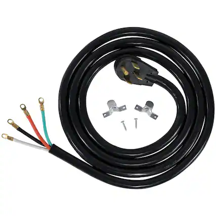 Front. Certified Appliance Accessories - 4-Wire Eyelet 50 Amp Range Cord 10 ft.