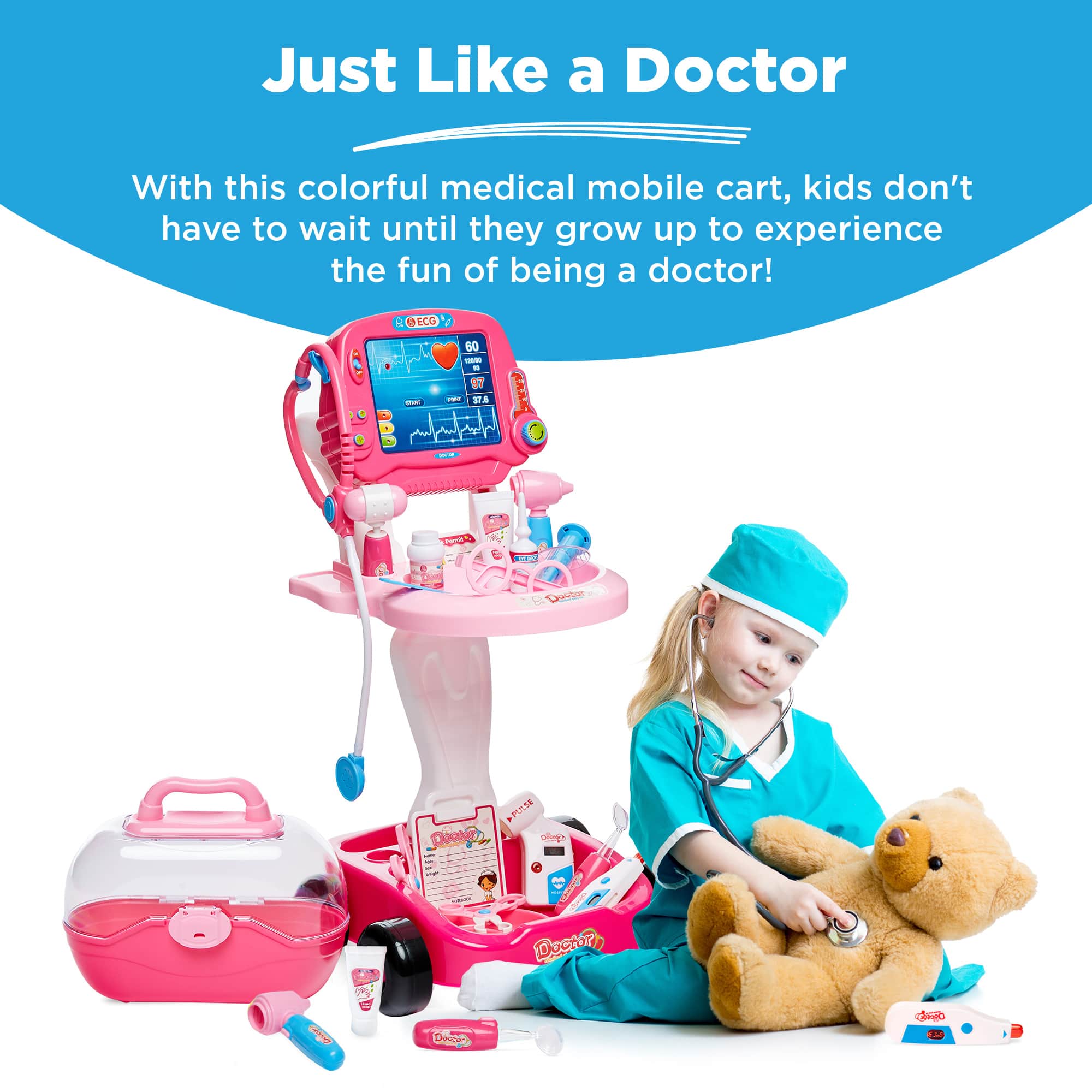 エリソン　シンカッツ~Doctor set~希少なダイ Best Choice Products Play Doctor Kit for Kids, Pretend Medical