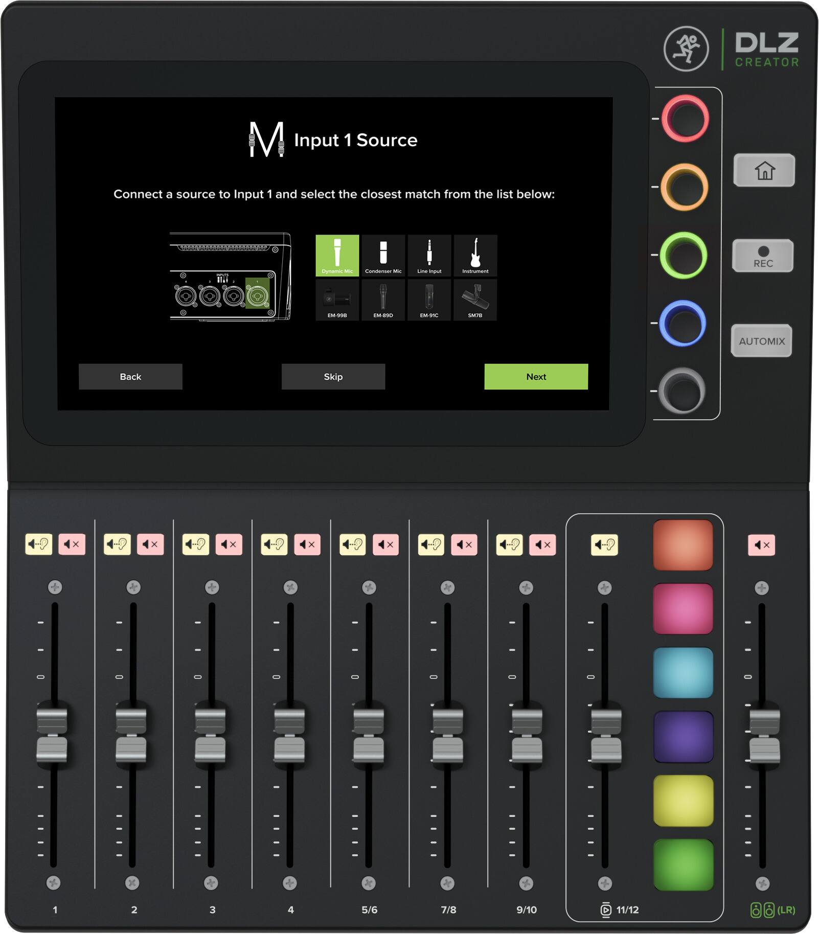 Alt View 11. Mackie - DLZ Creator Digital Mixer - Black.