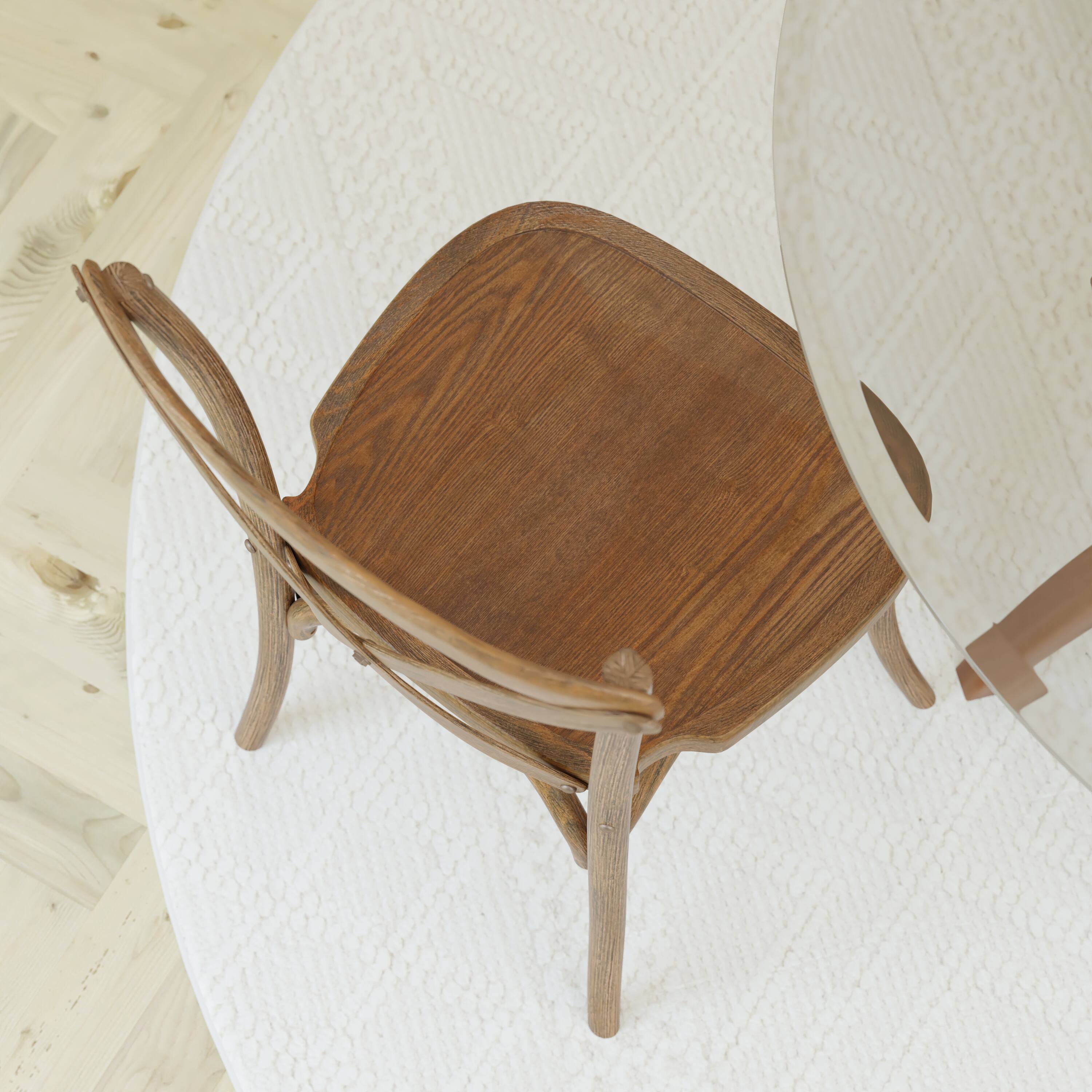 Alt View 5. Emma + Oliver - X-Back Chair - Dark Natural.