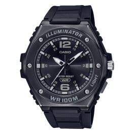 Casio - Men's Heavy-Duty Sport Watch with Black Band - MWA-100HB-1AV - Silver