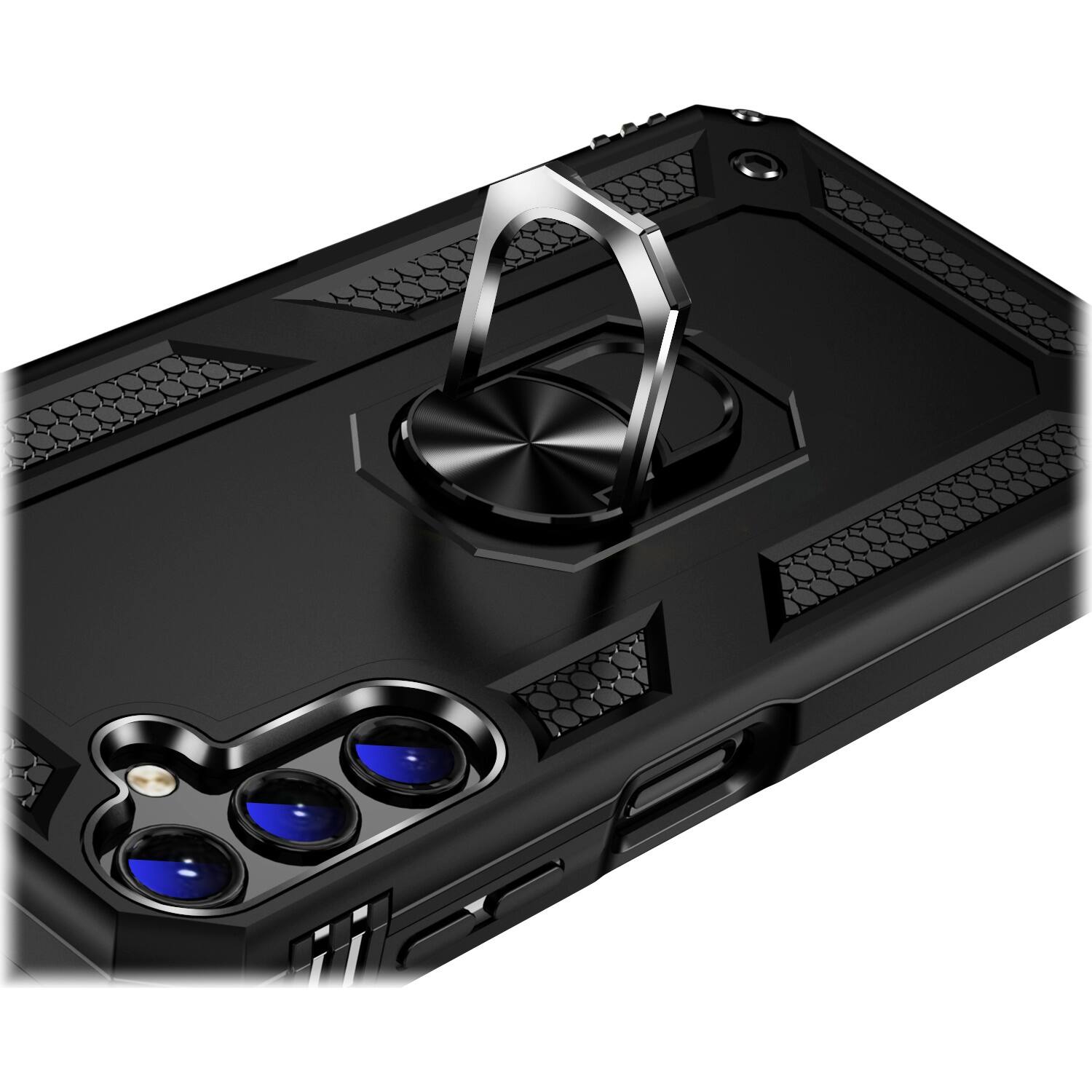 Alt View 14. SaharaCase - Military Kickstand Series with Belt Clip Case for Samsung Galaxy A14 5G - Black.