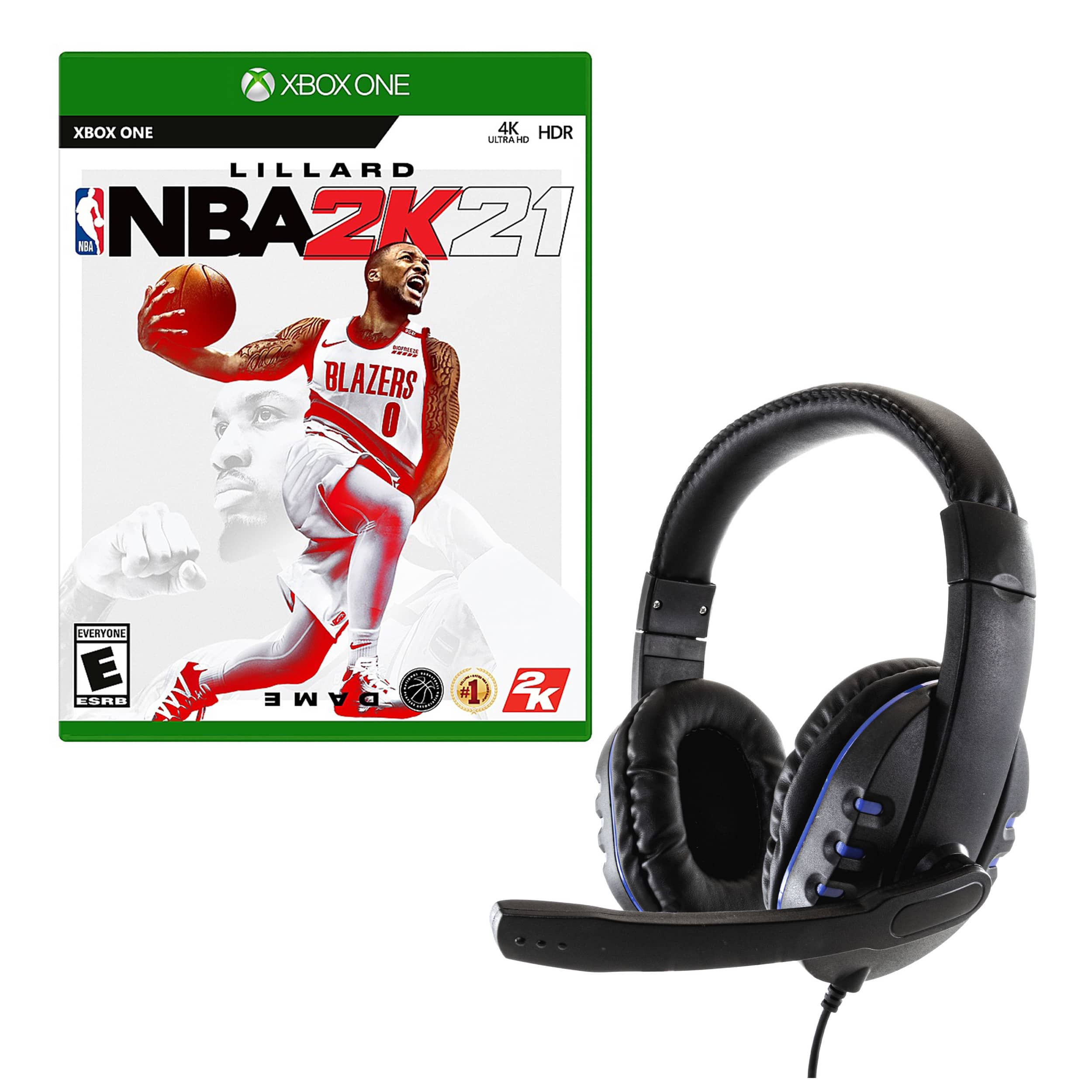 NBA 2K21 Game for Xbox with Universal Headset - Xbox