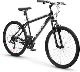 Winado - 21 Speed Mountain Bike, 26" Bike for Men & Women Bicycle Powerful V Brake Adjustable Saddle, All-Terrain Tires - Black