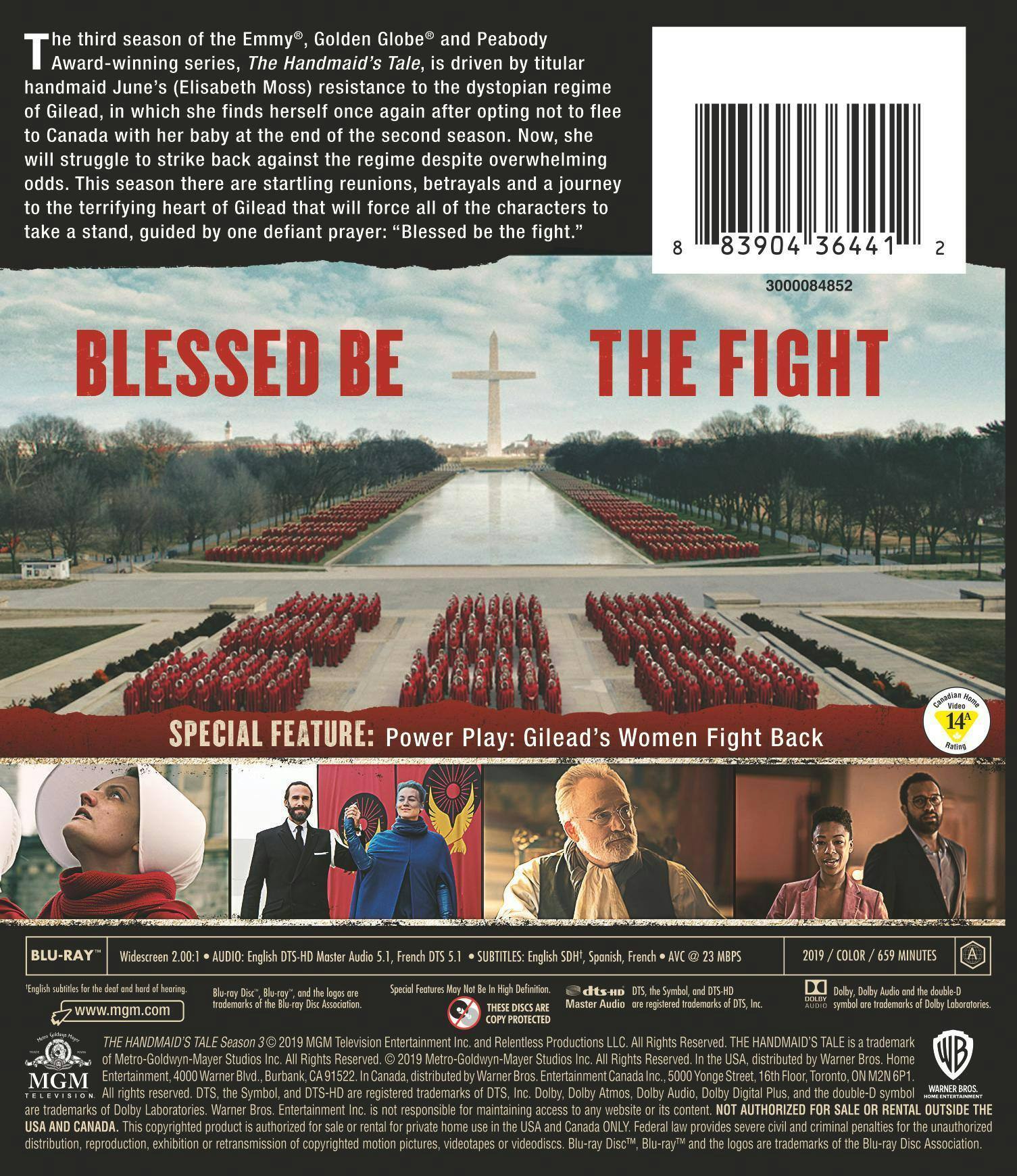 Back. Handmaid's Tale, The: Season 3 [Blu-ray].