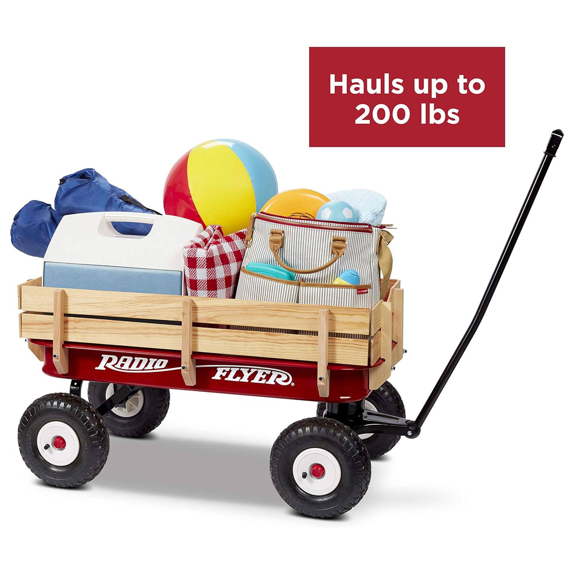 Hauls up to 200 lbs RADIO FLYER.