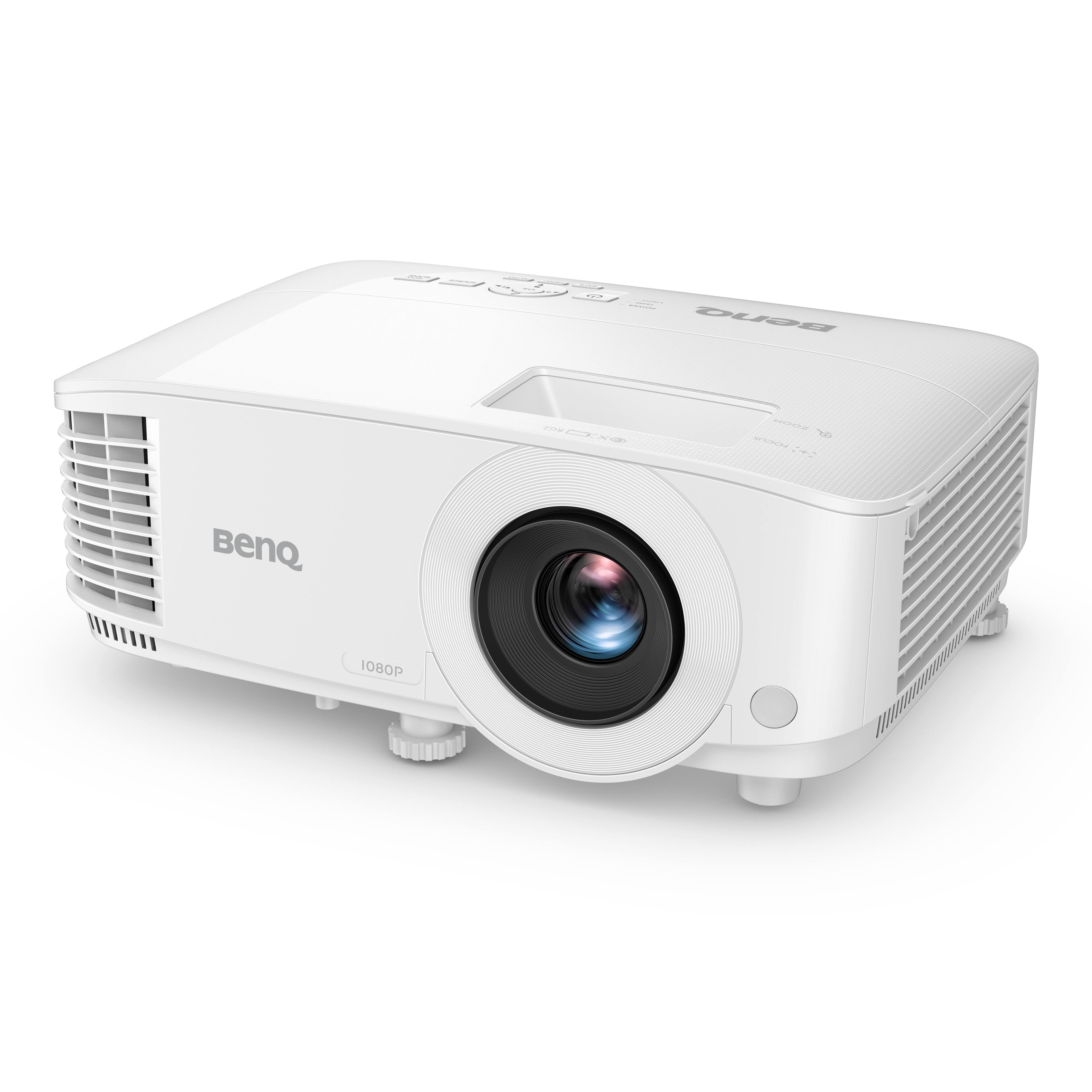 Left. BenQ - TH575 1080p DLP Gaming Projector, 3800 Lumens, Enhanced Game Mode, Low Input Lag - White.