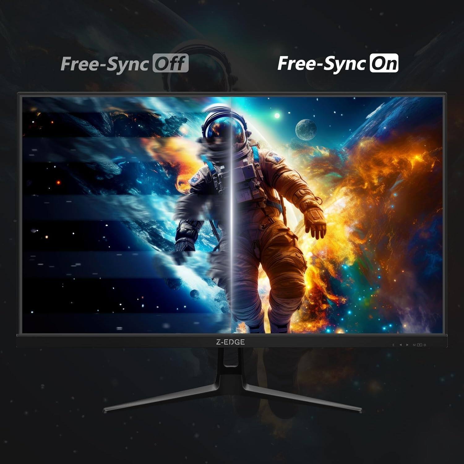 Z Edge 27 inch 2K 2560 x 1440 QHD 180Hz(DP) 1ms IPS Gaming Monitor