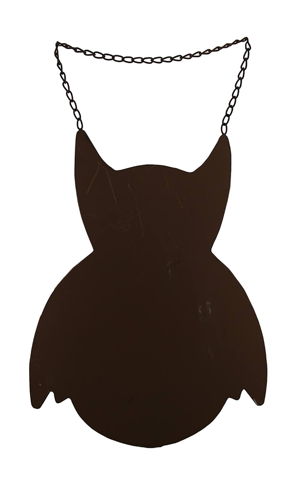 Alt View 2. Zeckos - Rustic Brown Finish Owl Decorative Metal Chalkboard Wall Hanging 21 Inch - Brown.