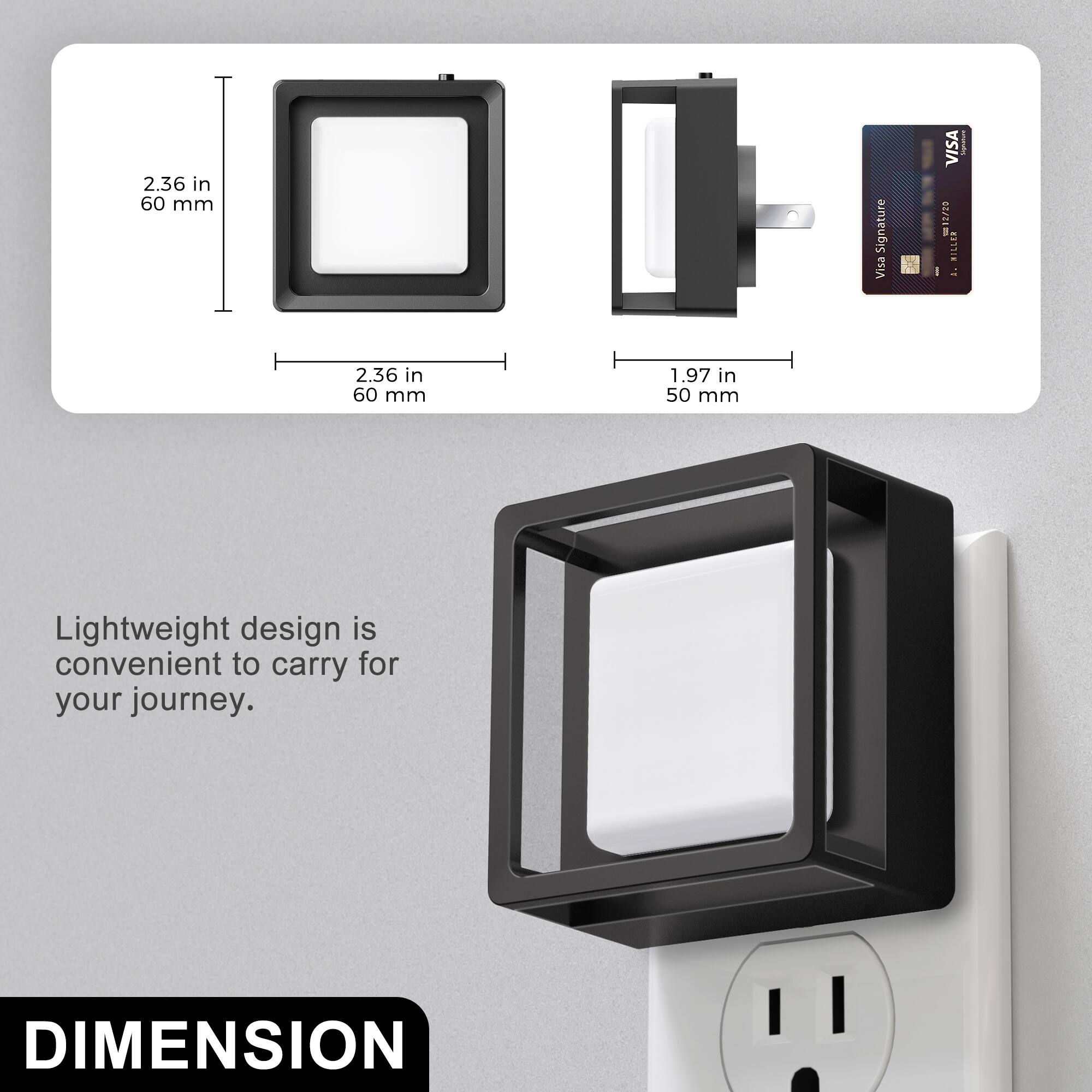 2.36 in 60 mm

Signature Visa
VISA 12/20 MILLEN A.

1.97 in 50 mm

Lightweight design is convenient to carry for your journey.

DIMENSION