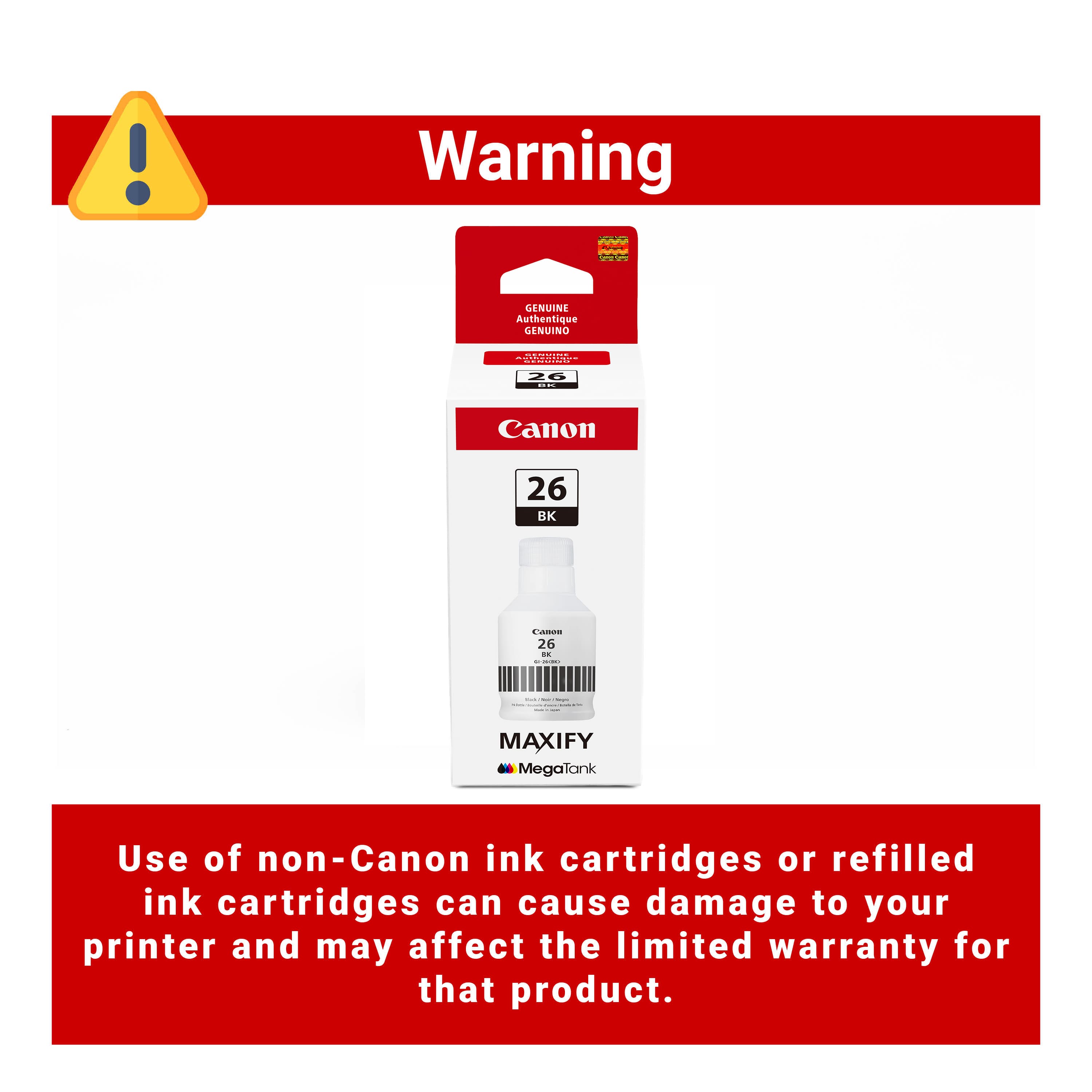 Canon MegaTank GI 26 Ink Bottle Pigment Black - Best Buy