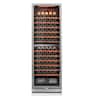 Ca'Lefort - Wine Fridge, 24 inch Dual Zone Wine Refrigerator, 155-Bottle ,Freestanding/Built-In,3-Color LED Light ,For Home Bar - Stainless Steel