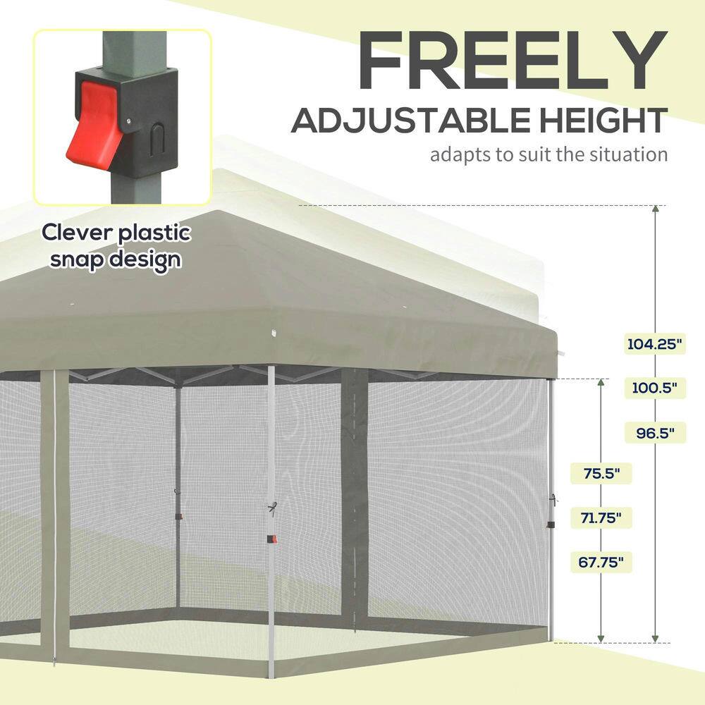 FREELY ADJUSTABLE HEIGHT  
adapts to suit the situation  

Clever plastic snap design  

104.25"  
100.5"  
96.5"  
75.5"  
71.75"  
67.75"