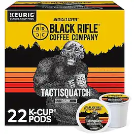 Black Rifle Coffee - Company Tactisquatch Coffee Keurig® K-Cup® Pods, Dark Roast, 22/Box (5000384045)