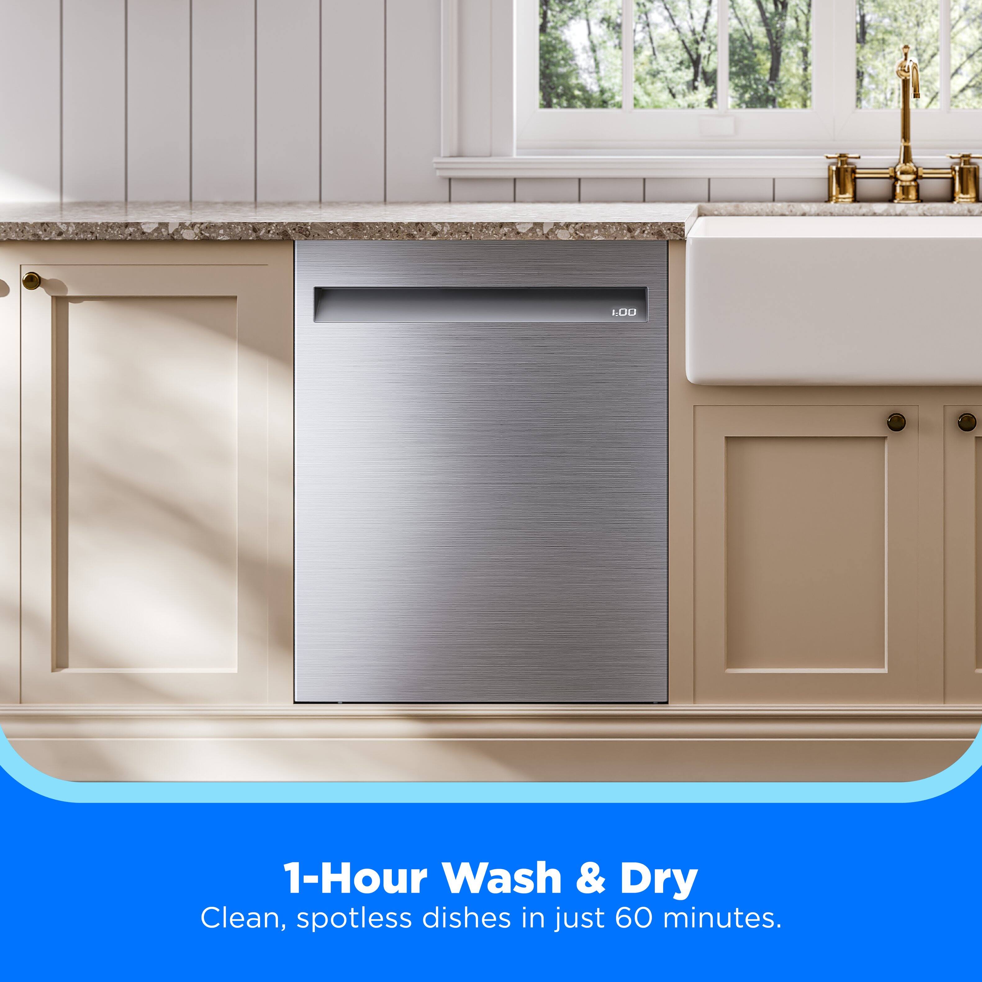 1.00

1-Hour Wash & Dry
Clean, spotless dishes in just 60 minutes.