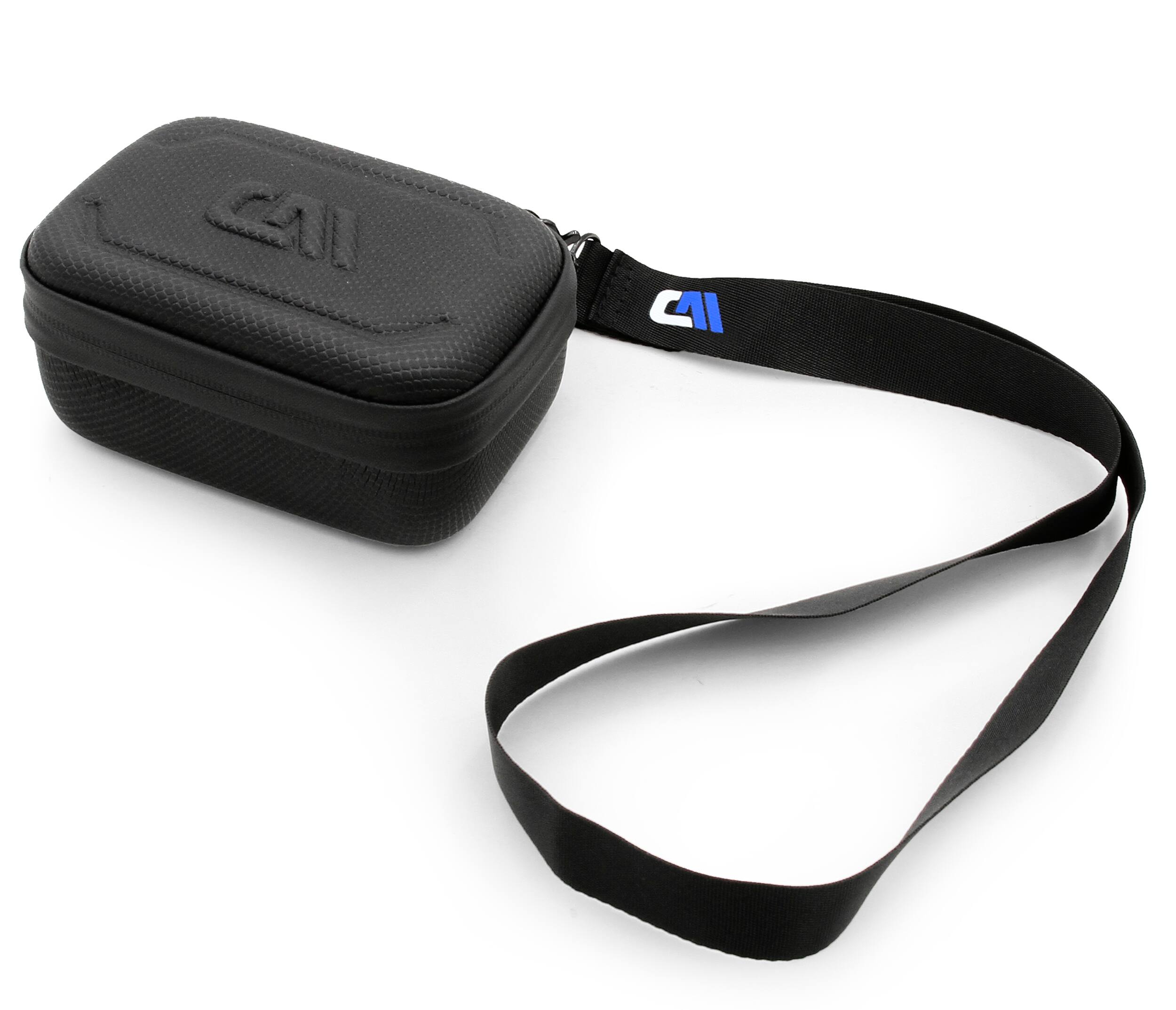 Left. CASEMATIX - EVA Travel Case for Garmin Edge 1050 Bike Computer & Other GPS Handheld Units Up to 4.75" x 3" x 1.5".