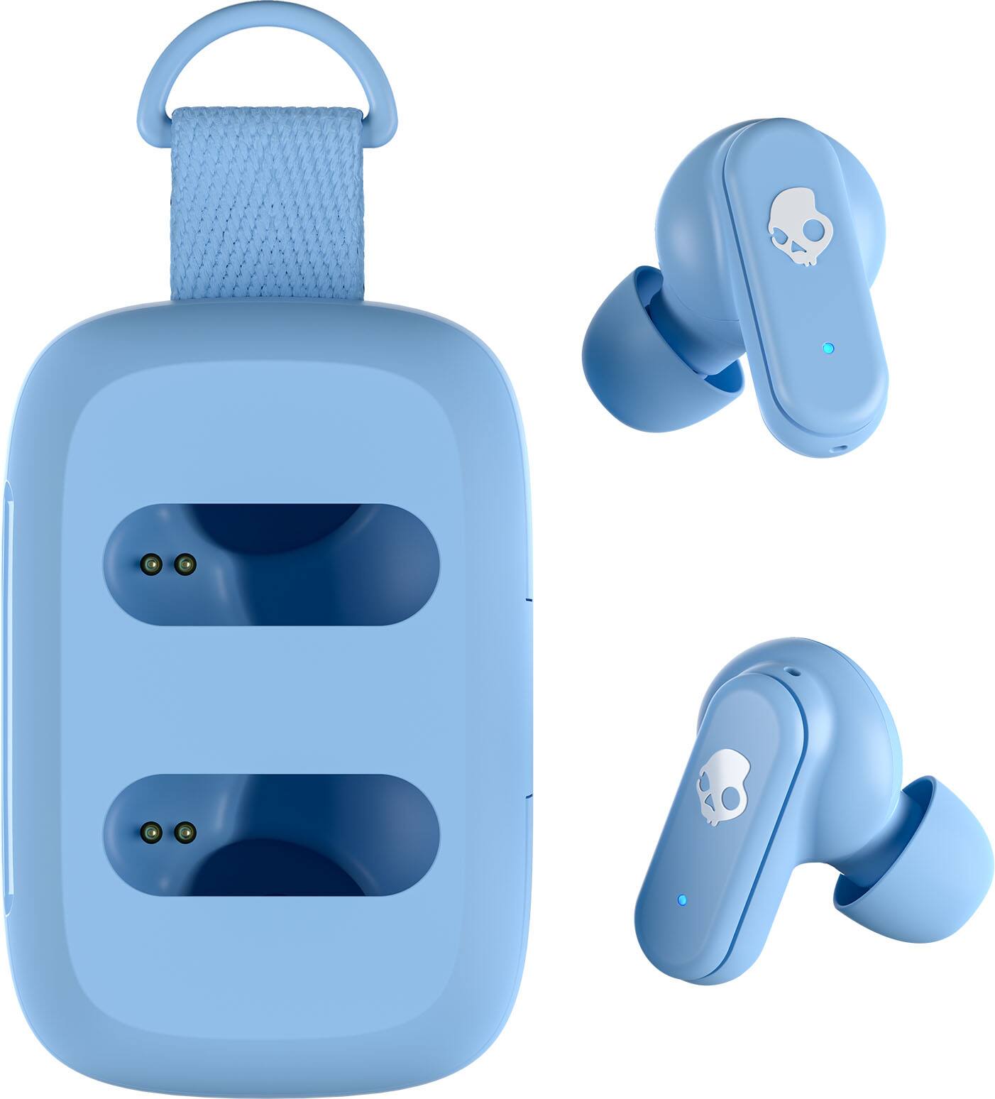 Angle. Skullcandy - Dime 3 True Wireless In-Ear Earbuds - Preppy Blue.