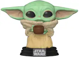 Funko - POP! Star Wars Mandalorian: The Child with Cup - Collectibles - Multicolor