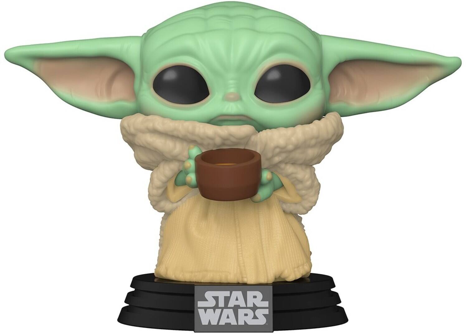 FUNKO POP! Star Wars Mandalorian: The Child with Cup - Collectibles