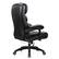 Left. Brick Attic - 500lbs Heavy Duty Executive Breathable Leather Office Chair with Adjustable High Back, Lumbar Support Swivel PC Chair - Black.