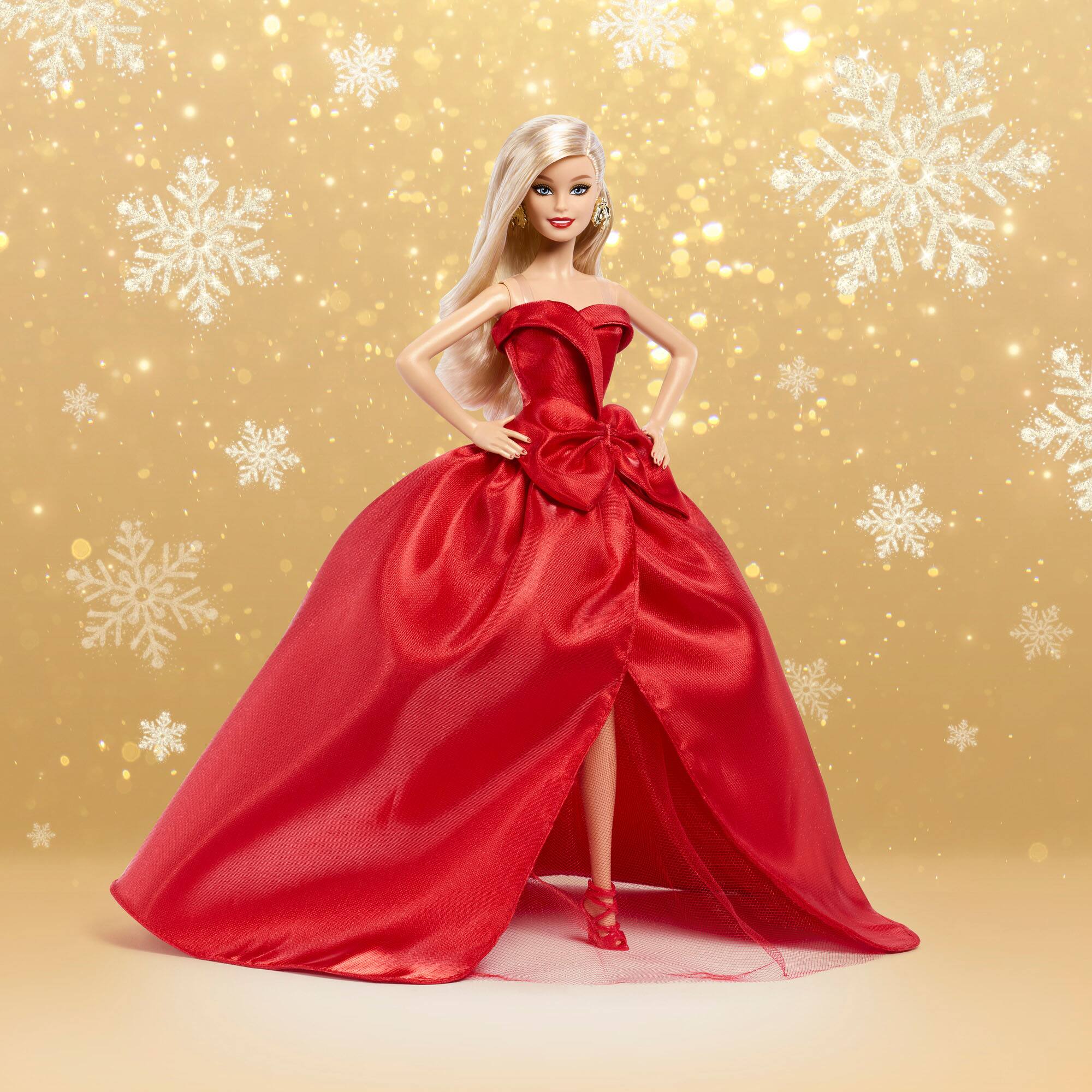 Alt View 2. Mattel - 2026 Collectible Holiday Barbie, Blonde Hair.