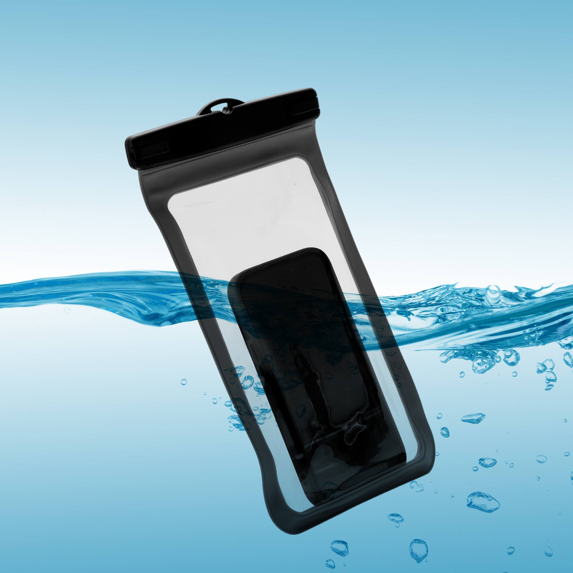 Alt View 3. Unique Bargains - 2pcs Mobile Waterproof Bag Universal Waterproof Case Compatible for Phone 5.51"x10.43" - Black.