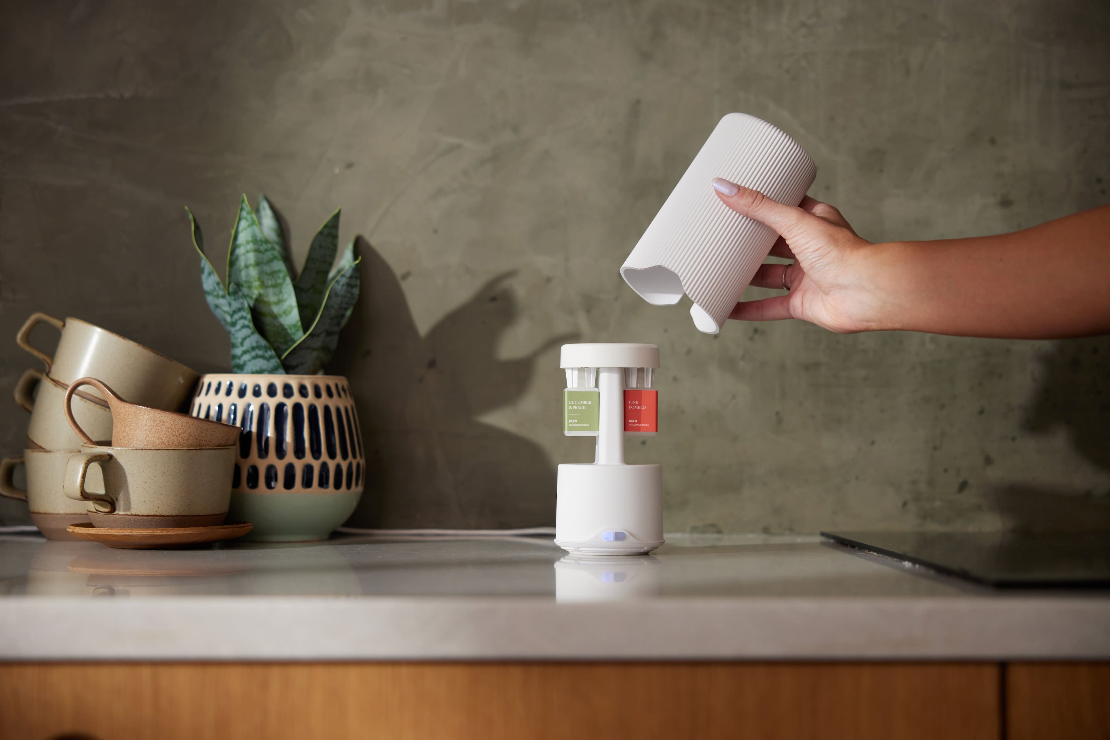 Alt View 8. Pura - Pura Plus Smart Home Fragrance Diffuser - White.